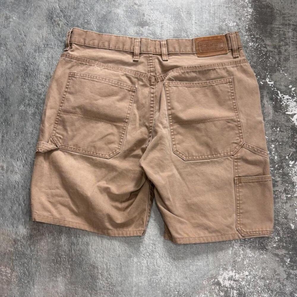Vintage Schmidt Workwear Tan Carpenter Shorts! Size 34